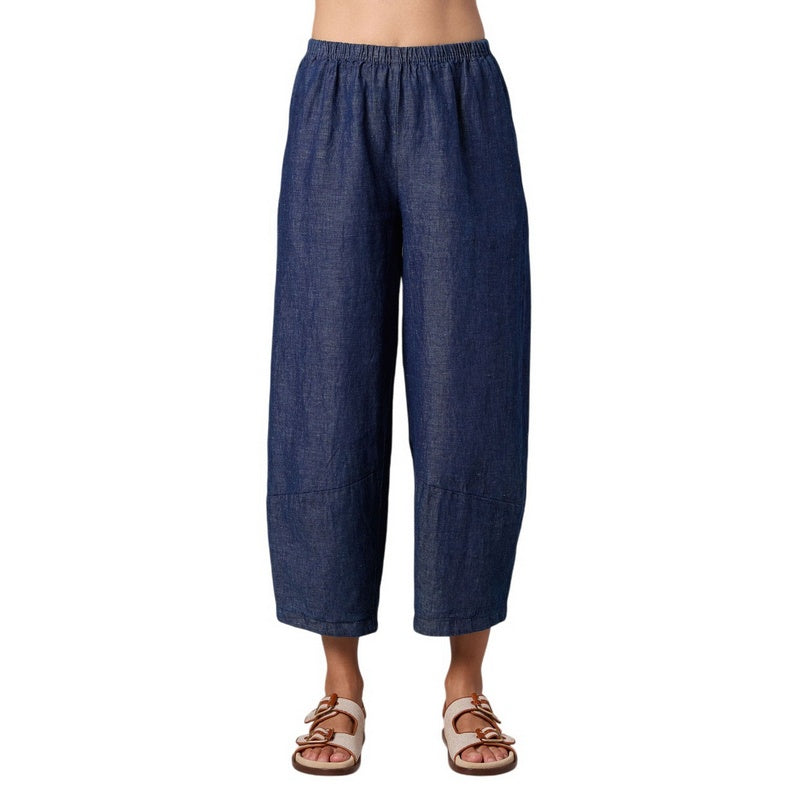 Cut Loose Clothing Lantern Trousers Laundered Denim 0522388 model front