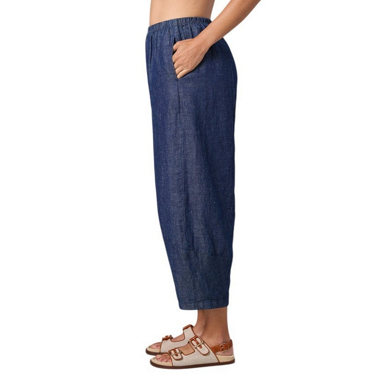 Cut Loose Clothing Lantern Trousers Laundered Denim 0522388 model side