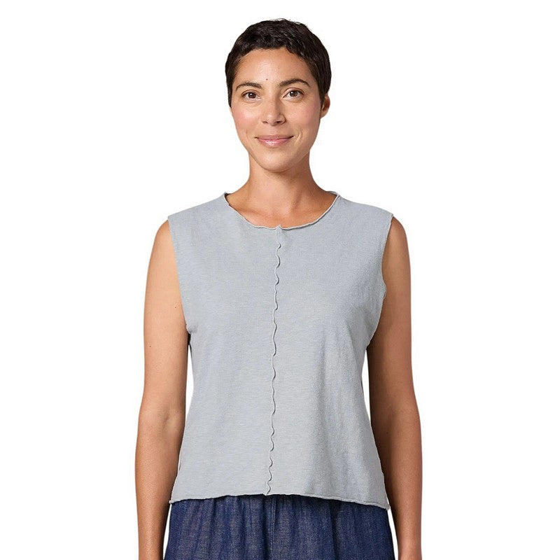 Cut Loose Clothing Seamed Shell Vest Overcast 5015748model