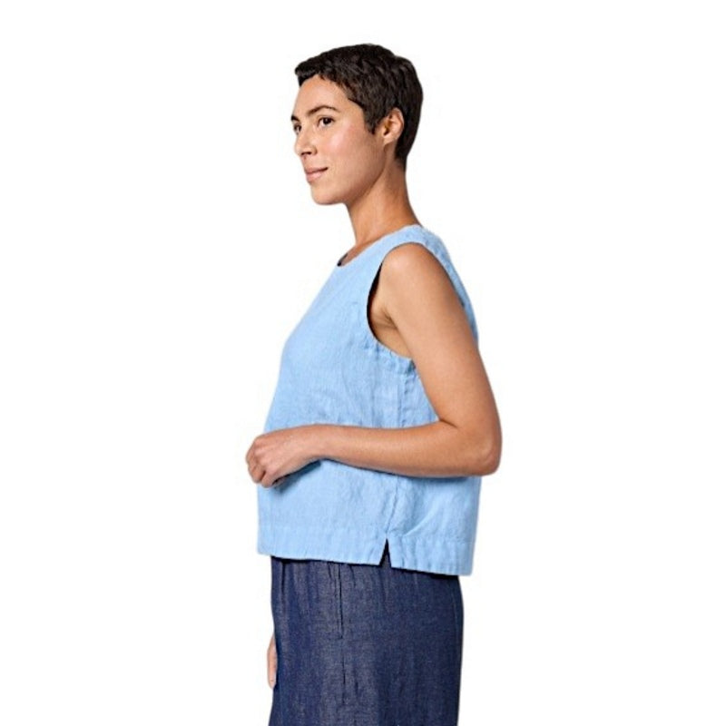 Cut Loose Clothing Shell Vest With Wide Facing Linen Bellflower 4405331 model