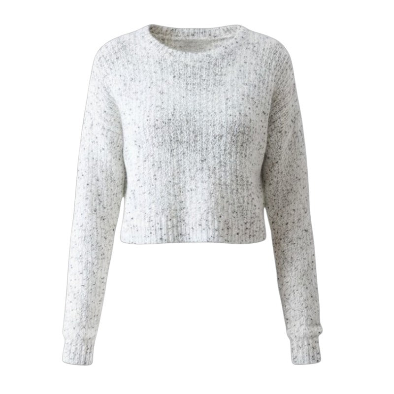 Cut Loose Clothing Curved Crop Sweater White 6376781 front