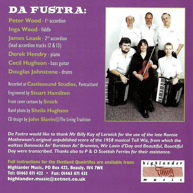 Da Fustra A Shetland Dance HRMCD008 rear