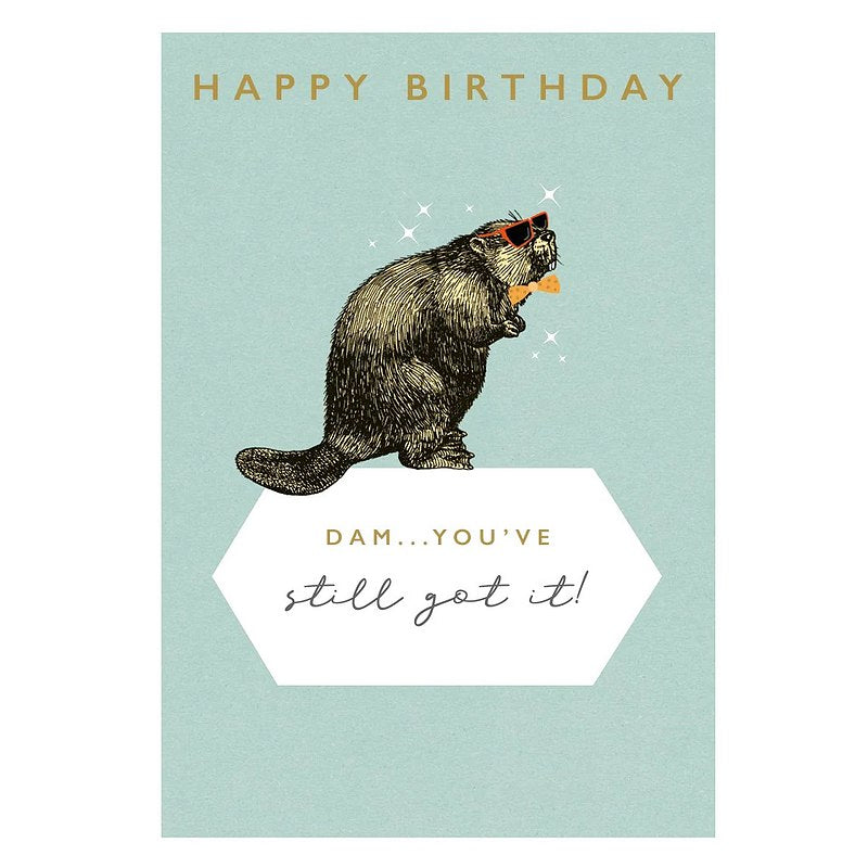 Dam You've Still Got It Beaver Card NR28 front