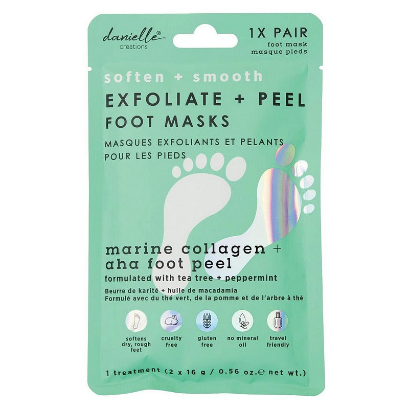 Danielle Creations Exfoliate And Peel Foot Mask DC0198PFM front