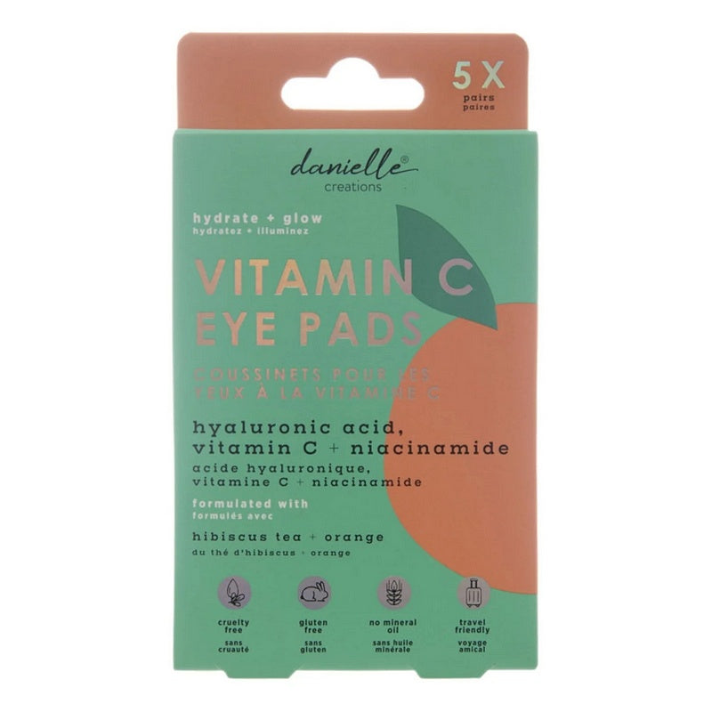 Danielle Creations Eye Pads Vitamim C, Hibiscus Tea and Orange 5 Pair Pack DC8737VCHN front