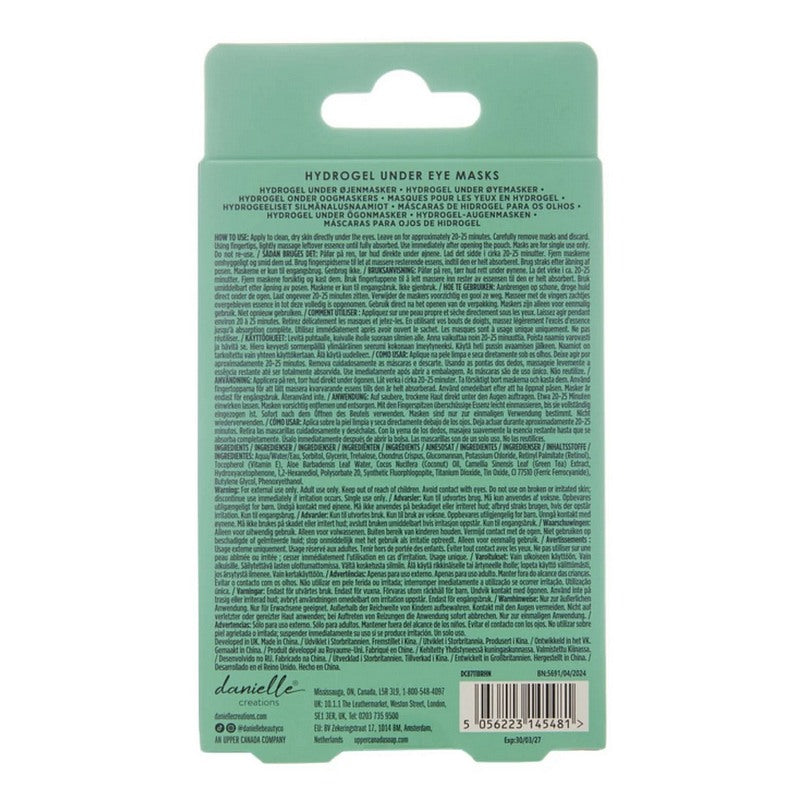 Danielle Creations Hydrogel Under Eye Masks Bio Retinol with Green Tea DC8711BRHN rear