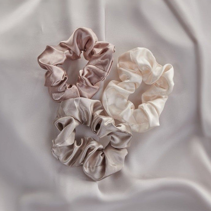 Danielle Creations Satin Scrunchies Trio Pack DC0091AST colour selection