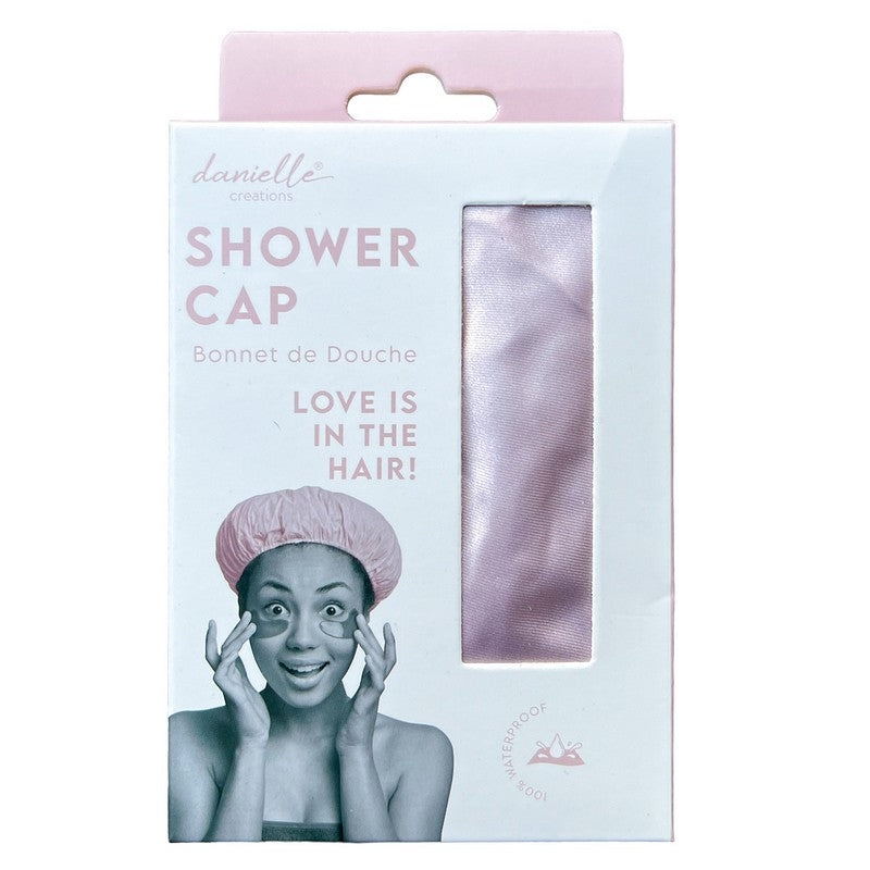 Danielle Creations Shower Cap Pink Love Is In The Hair DC0110PK front