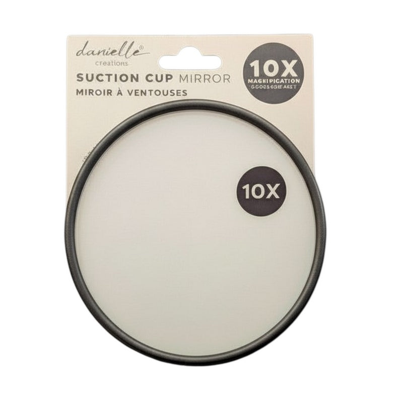 Danielle Creations Suction Mirror 10x Magnification DC9414ASTK black
