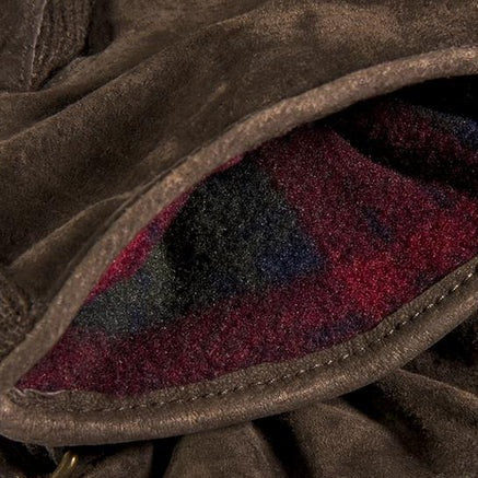 Dents Chester Three-Point Suede Gloves Brown 5-1617 fleece lining
