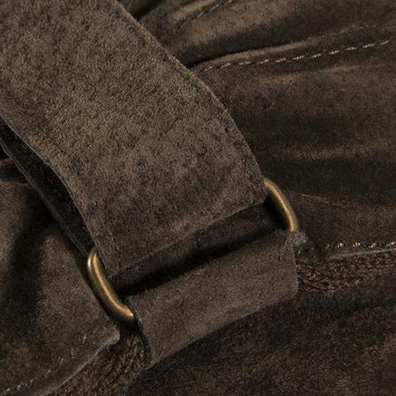 Dents Chester Three-Point Suede Gloves Brown 5-1617 strap