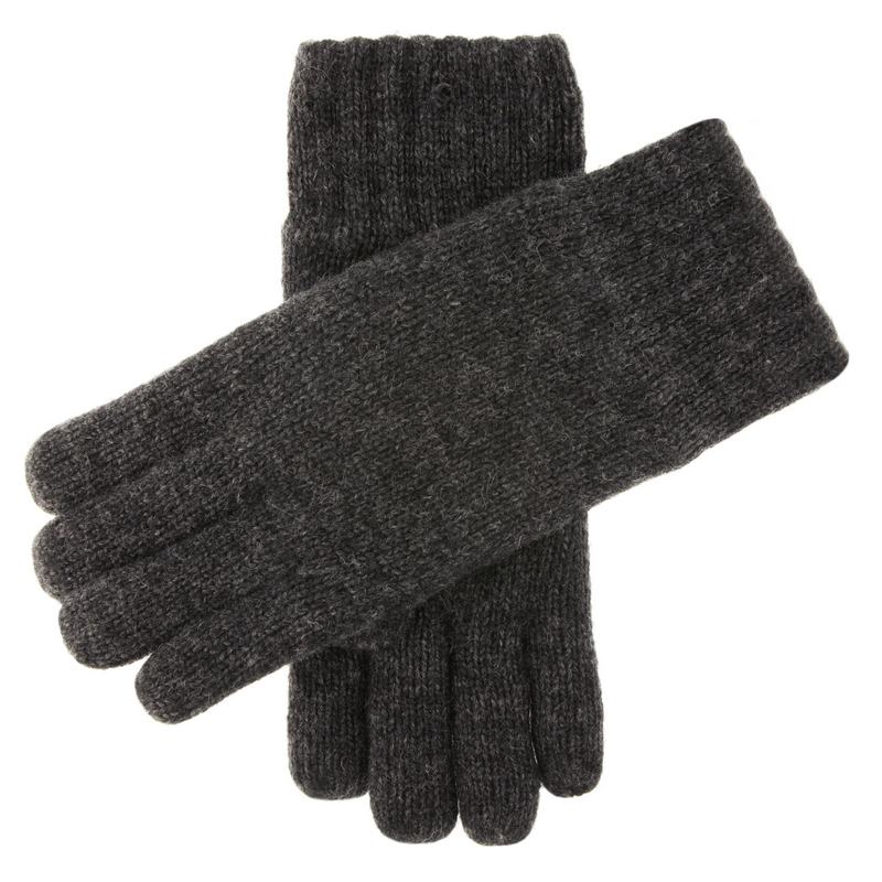 Dents Durham Thinsulate-Lined Knitted Gloves in Charcoal 5-4500 main