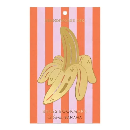 DesignWorks Ink Brass Bookmark Cabana Banana