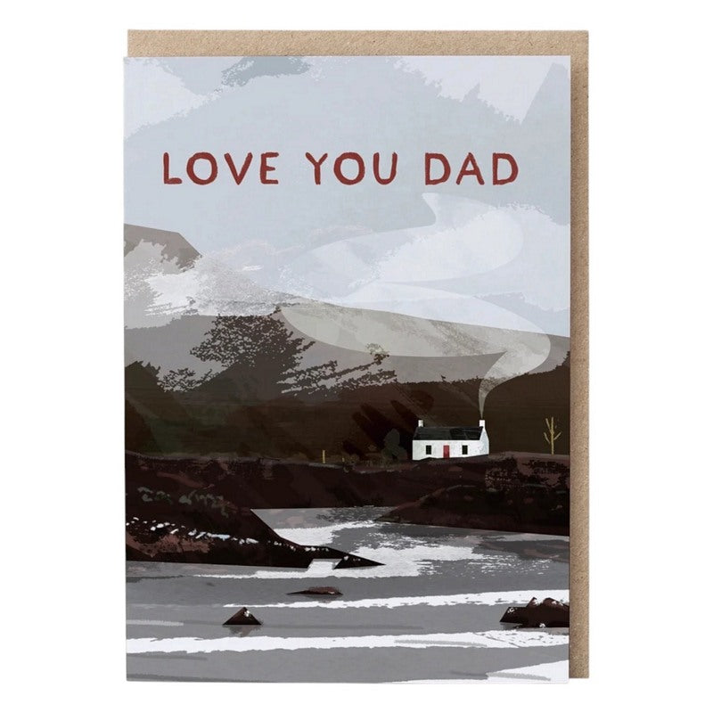 Eat Haggis Cards Love You Dad Bothy Card SC150 front