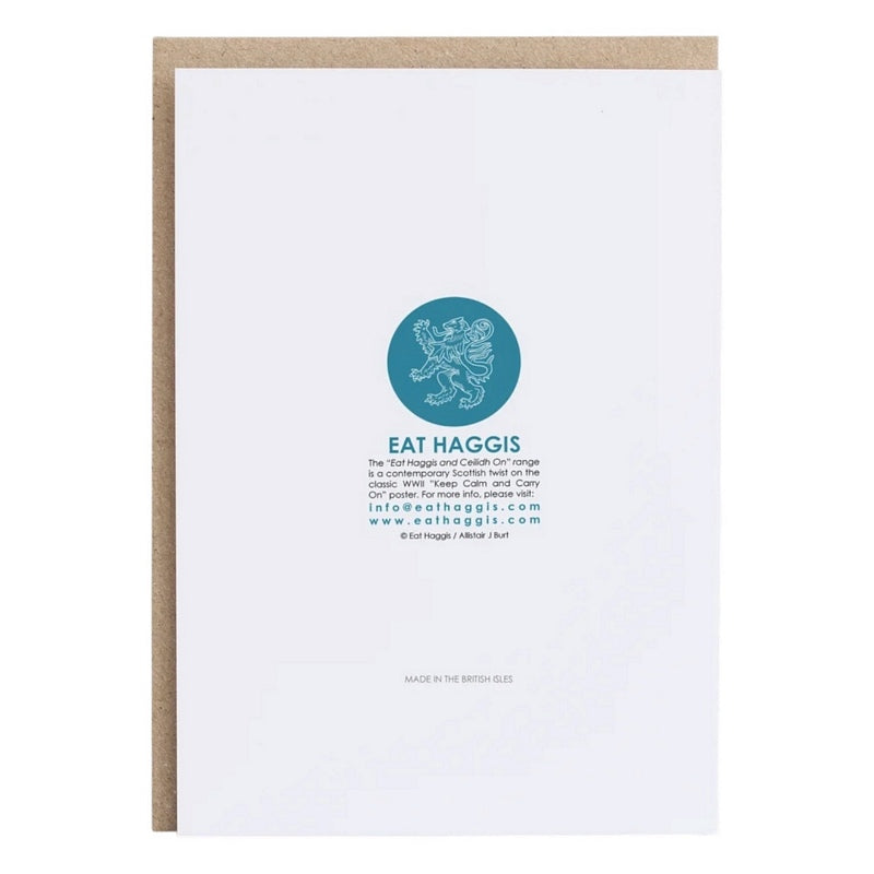 Eat Haggis Cards Love You Dad Bothy Card SC150 rear
