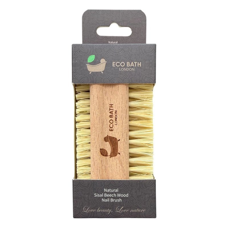 Eco Bath London Natural Sisal Nail Brush in packaging front