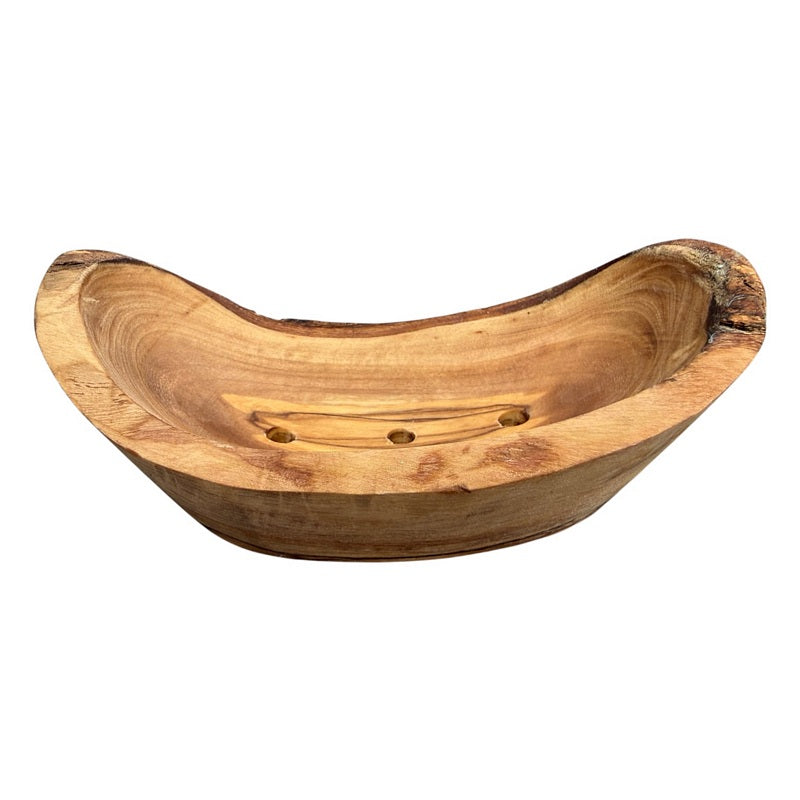 Eco Bath London Olive Wood Soap Dish Bath main