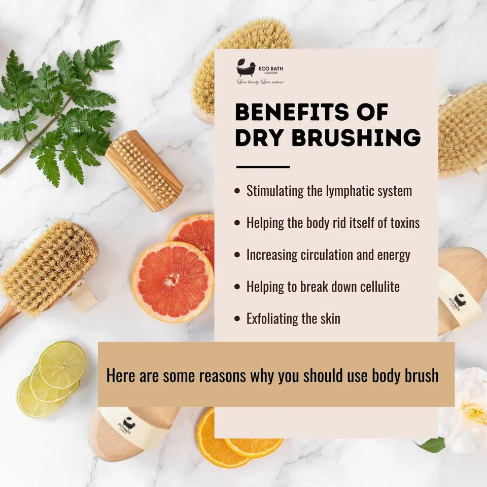 Eco Bath Natural Sisal Body Brush ECOB007 benefits of dry brushing