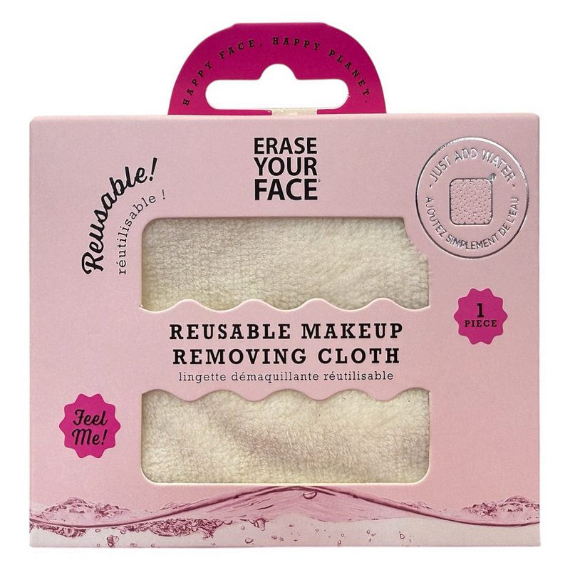 Erase Your Face Re-useable Makeup Removing Cloth Nude EYF0002SN box front
