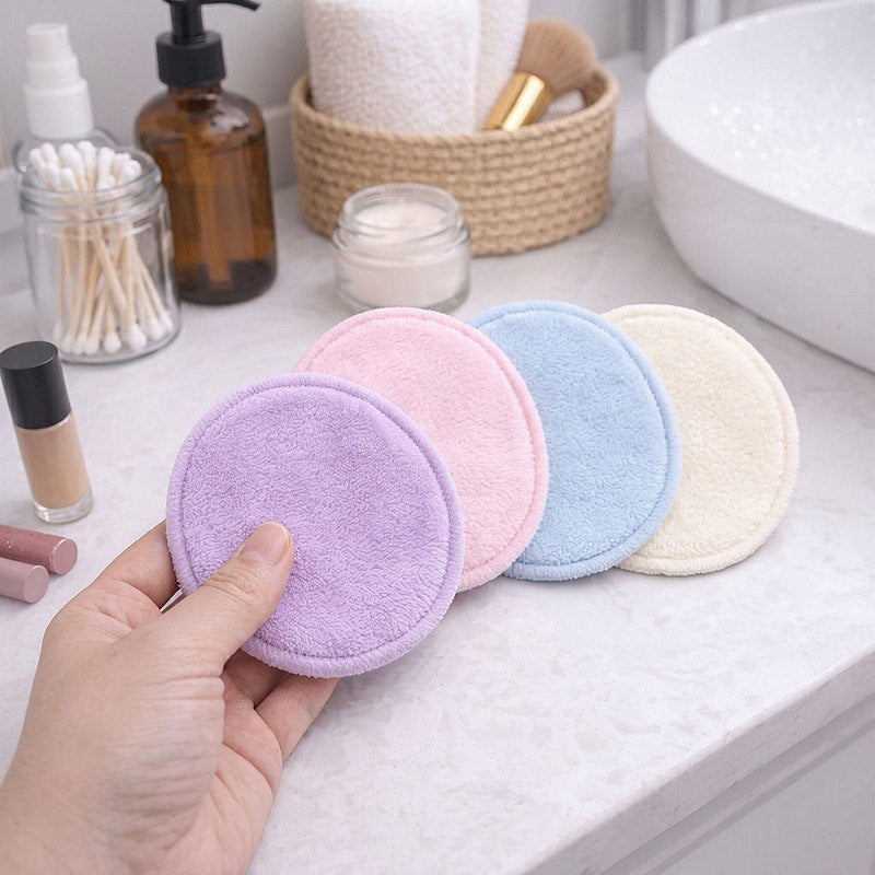 Erase Your Face Reusable Round Cleansing Pad Muted Colour 4 Pack EYF0023PM lifestyle