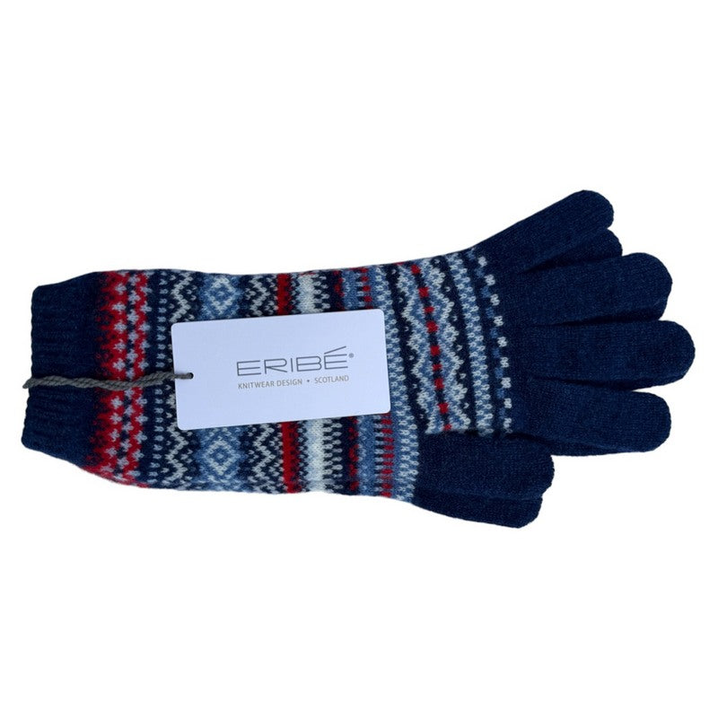 Eribe Knitwear Alpine Glove Blue Morning with label