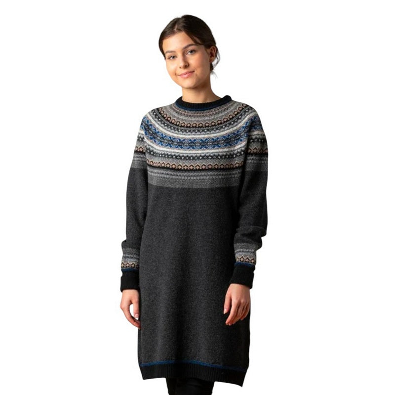 Eribe Knitwear Alpine Long Sleeve Dress Pegasus on model