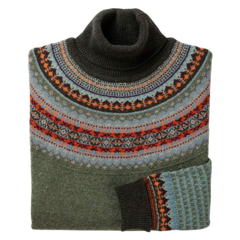 Eribe Knitwear Alpine Roll Collar Sweater Braemar folded