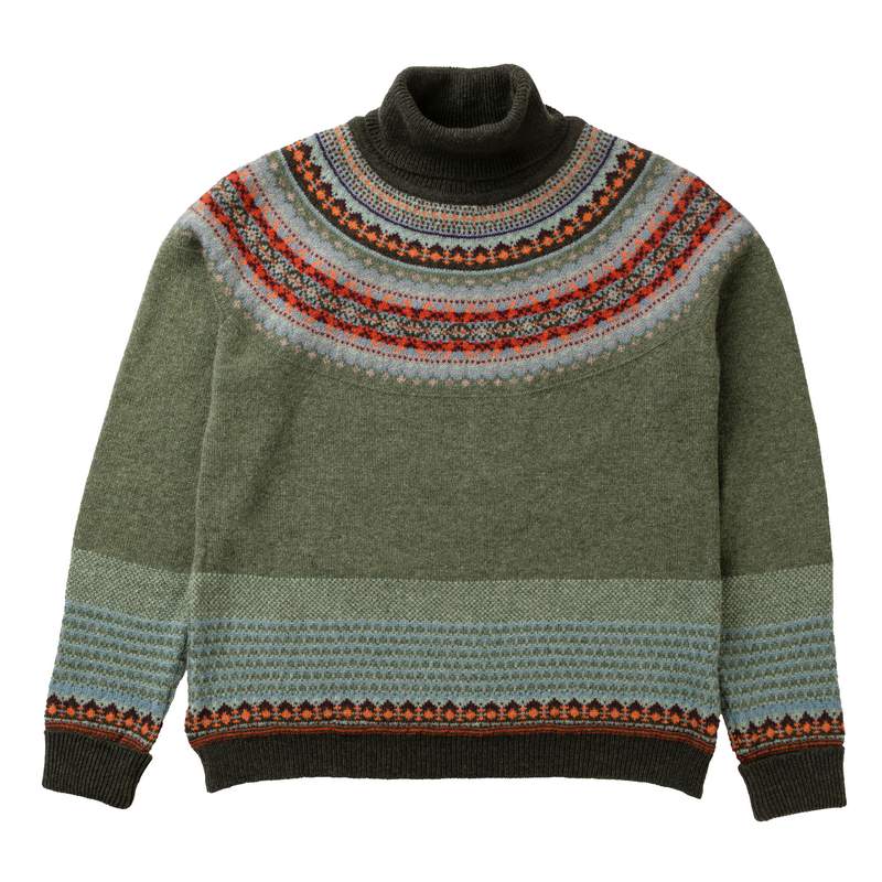 Eribe Knitwear Alpine Roll Collar Sweater Braemar front