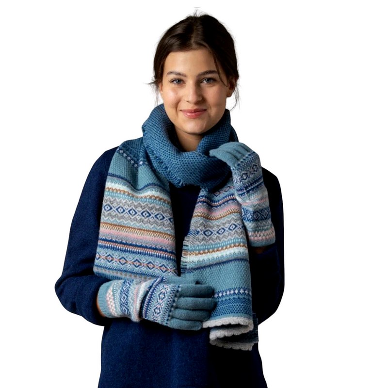 Eribe Knitwear Alpine Scarf in Dew