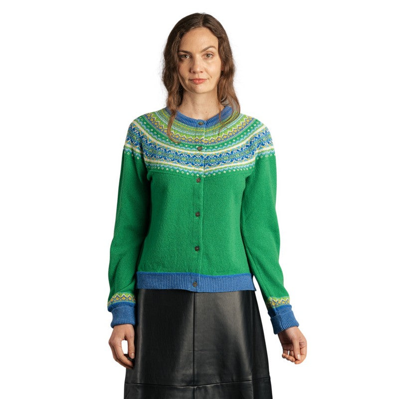 Eribe Knitwear Alpine Short Cardigan Luscious on model front