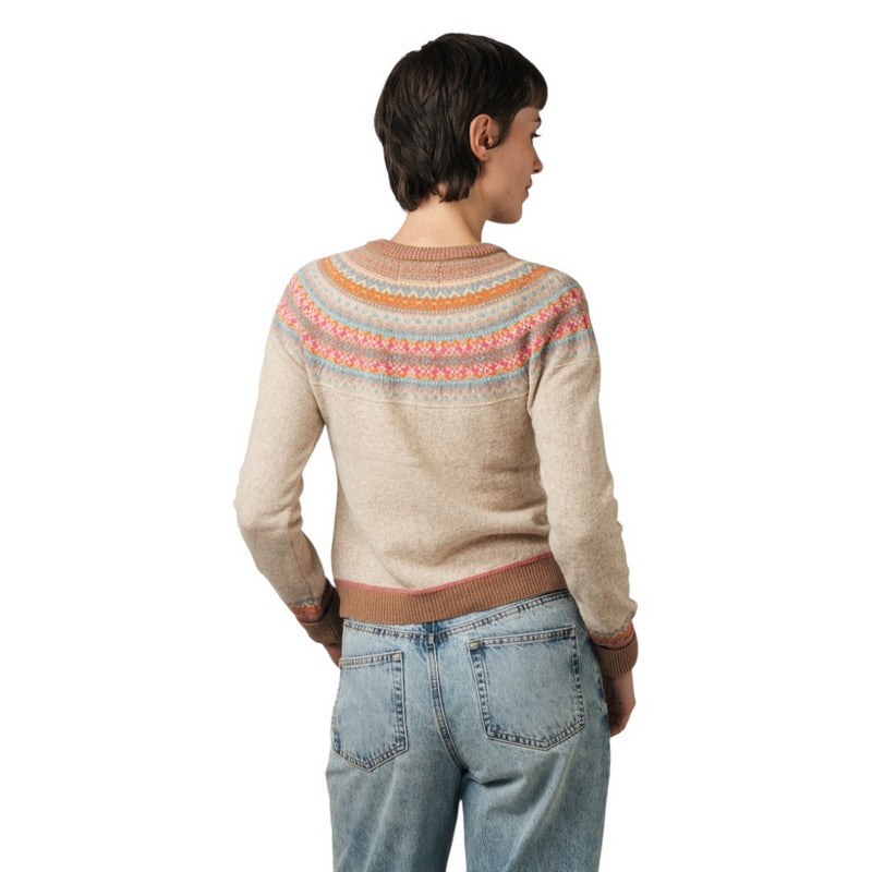 Eribe Knitwear Alpine Short Cardigan Romance on model rear