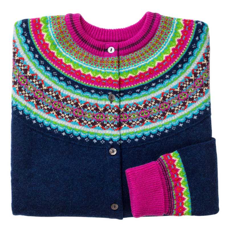 Alpine Short Cardigan in Tango