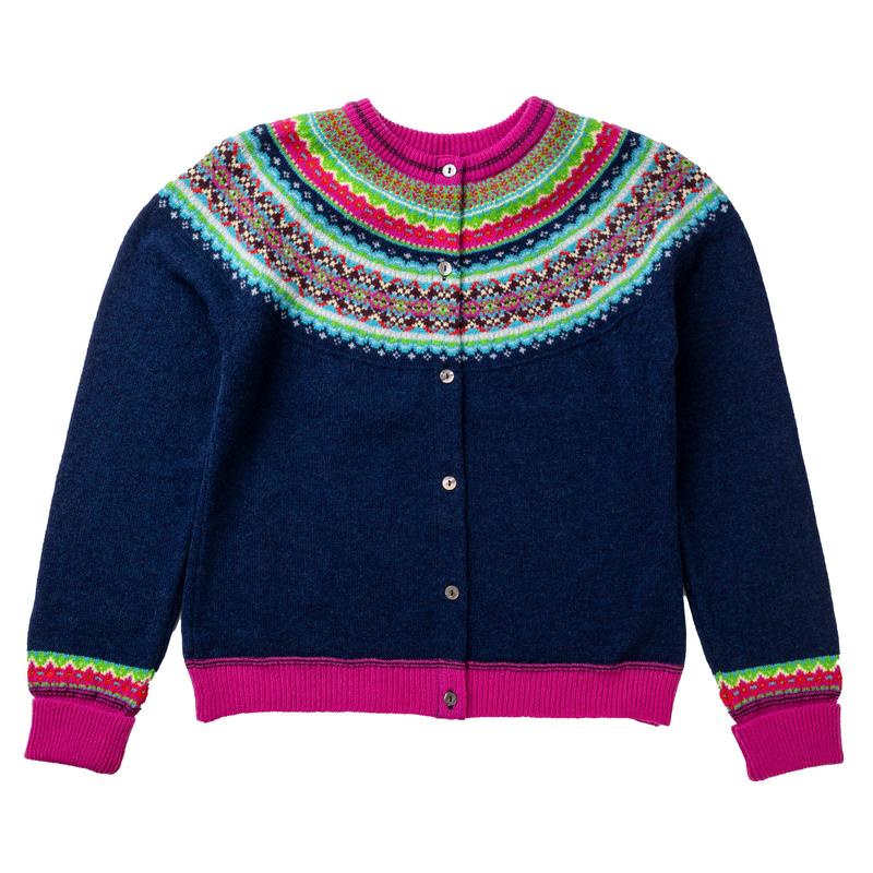 Alpine Short Cardigan in Tango