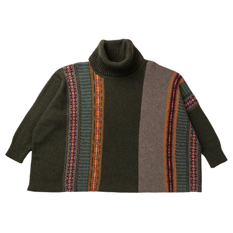 Eribe Knitwear Montrose Cowl Sweater Bracken flatlay