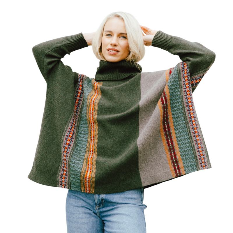Eribe Knitwear Montrose Cowl Sweater Bracken on model main