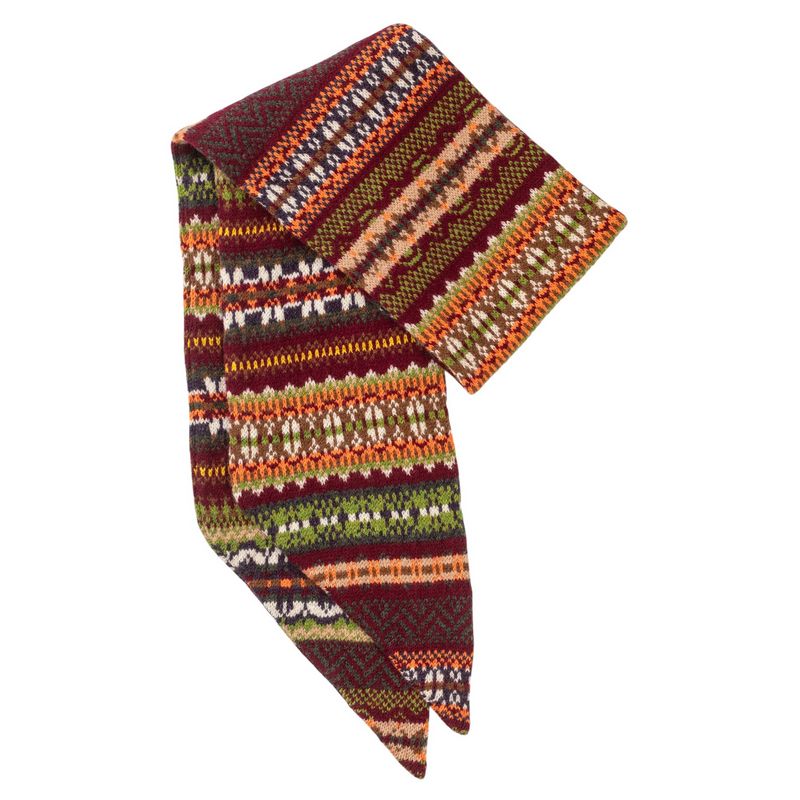 Eribe Knitwear Pioneer Scarf in Lichen folded