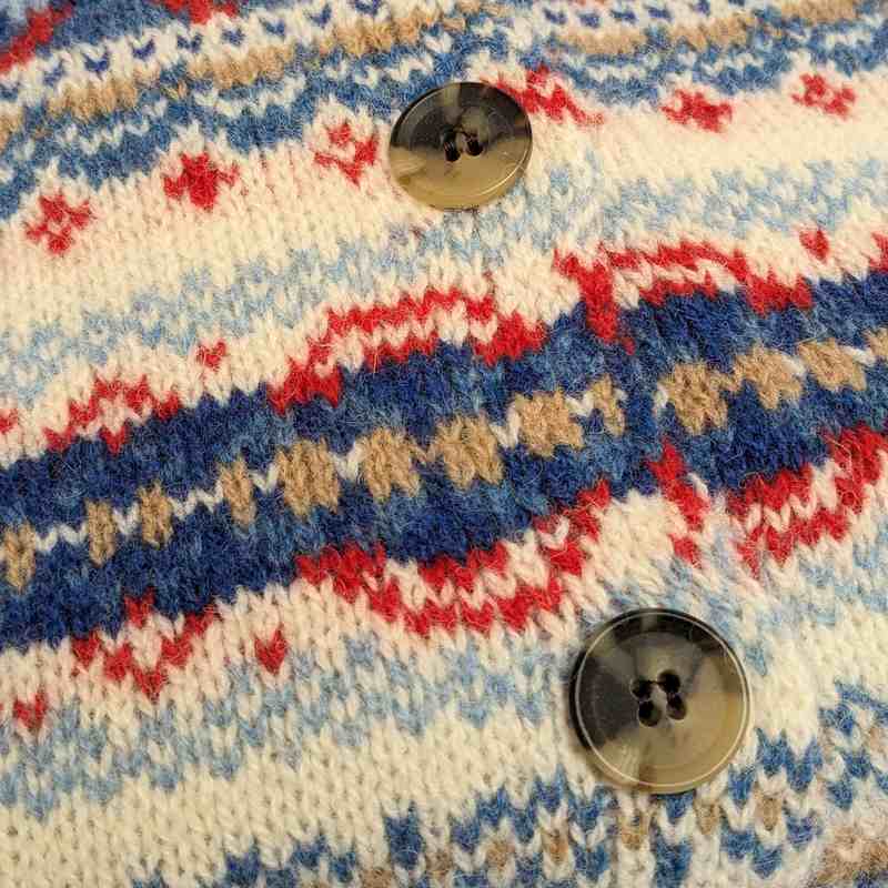 Eribe Westray Fairisle Cardigan Cotswold C4199 detail