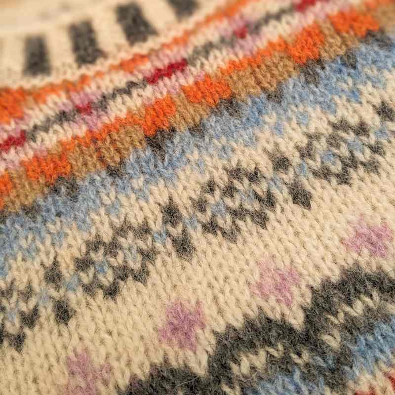 Eribe Westray Fairisle Vest in Mallaig V4247 detail