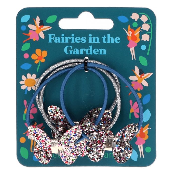 Fairies In The Garden Glitter Butterfly Hair Bands﻿ 30291 on card