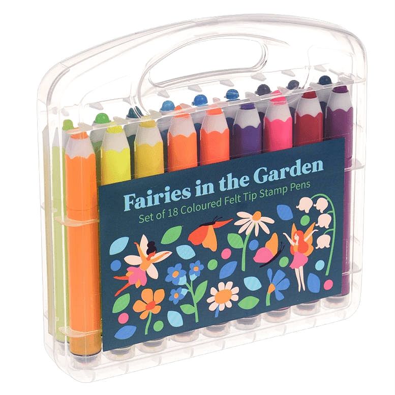 Fairies In the Garden Felt Tip Stamp Pens 29249 main