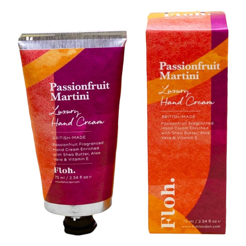 Floh Passionfruit Martini Luxury Hand Cream HC91FH tube and box front