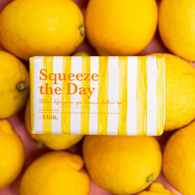 Floh Squeeze The Day Lemon Soap SO78FH on lemons