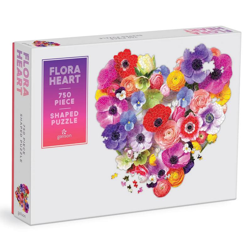 Flora Heart 750 Piece Jigsaw Puzzle