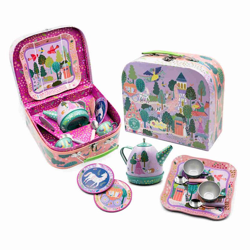 Floss & Rock Musical Tin Tea Set 11 Piece Fairy Tale 45P6499