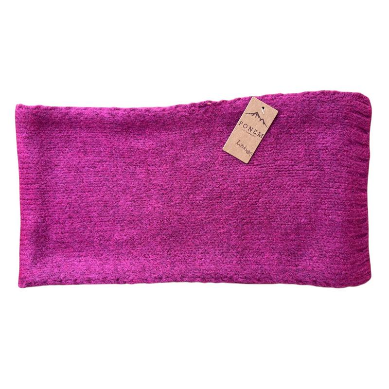 Confi Knitted Scarf in Fuchsia