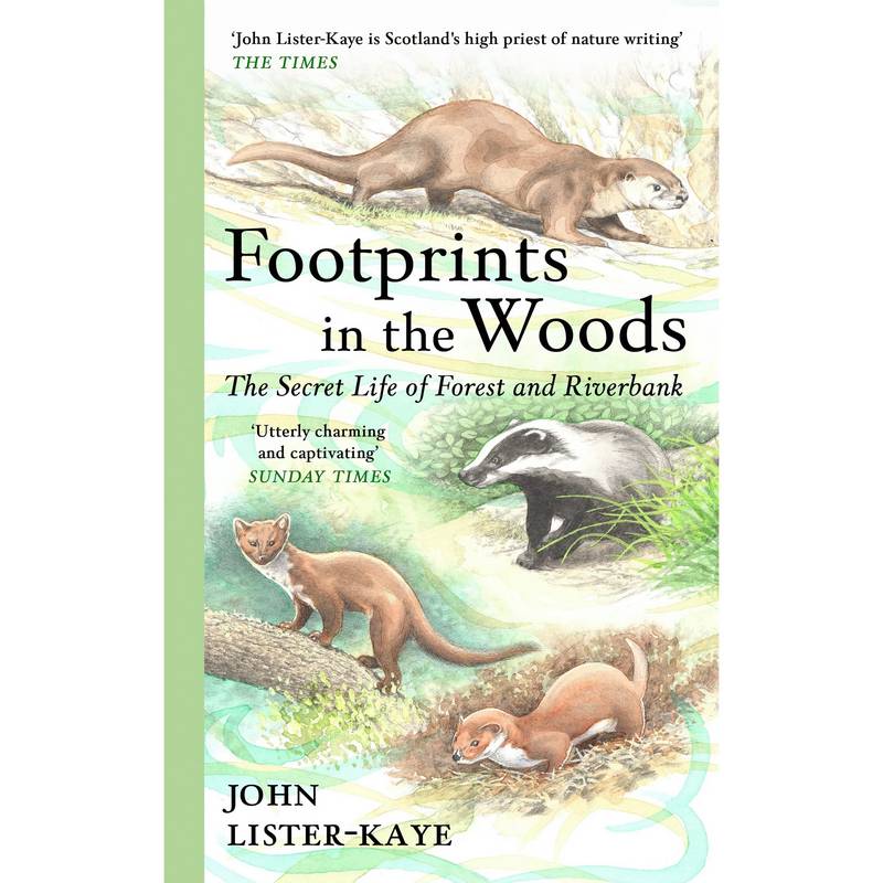 Footprints in the Woods by John Lister-Kaye Hardback book front