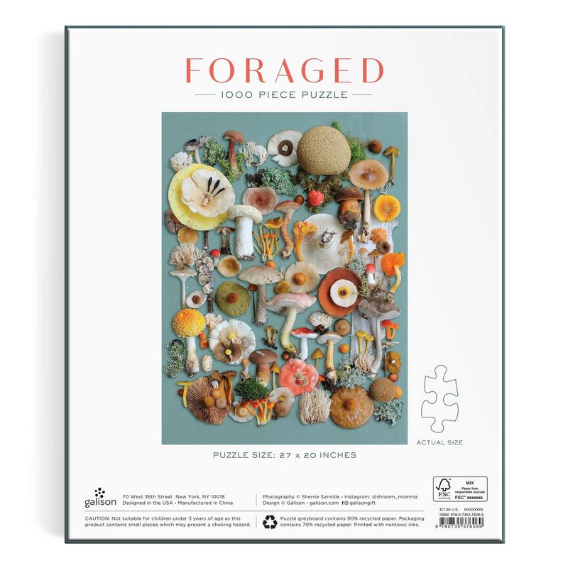 Foraged 1000 Piece Jigsaw Puzzle box rear