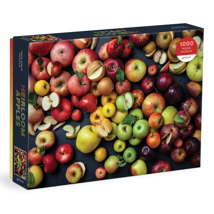 Galison Puzzles Heirloom Apples 1000 Piece Jigsaw Puzzle front