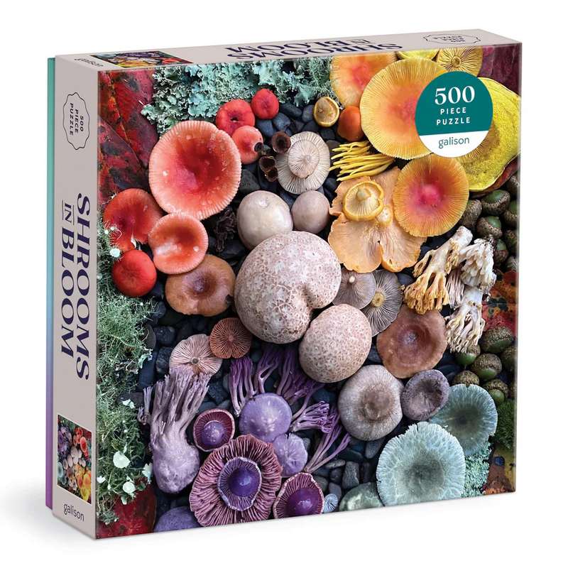 Galison Puzzles Shrooms in Bloom 500 Piece Jigsaw Puzzle front