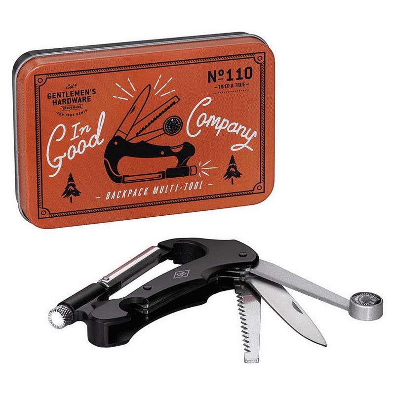 Gentlemen's Hardware Backpack Multi Tool GEN110  tin and tool